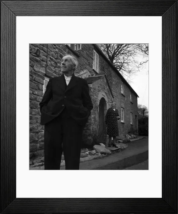 Framed Print : Mr. Welsley Stephens, caretaker at John Wesleys shrine East Cornwall