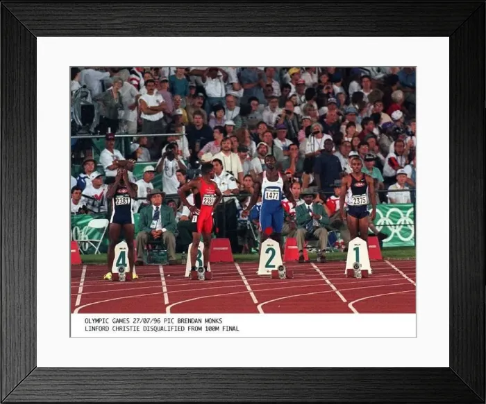  : LINFORD CHRISTIE ATHLETICS IS DISQUALIFIED FROM THE 100M FINAL