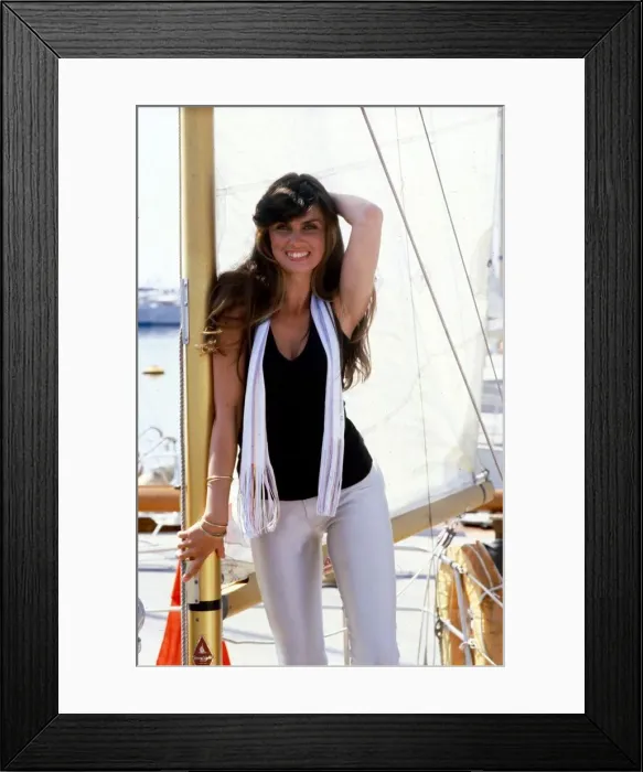 Framed Print : Actress Caroline Munro at the Cannes Film Festival, she stars in the film Maniac Framed Print : Actress Caroline Munro at the Cannes Film Festival, she stars in the film Maniac