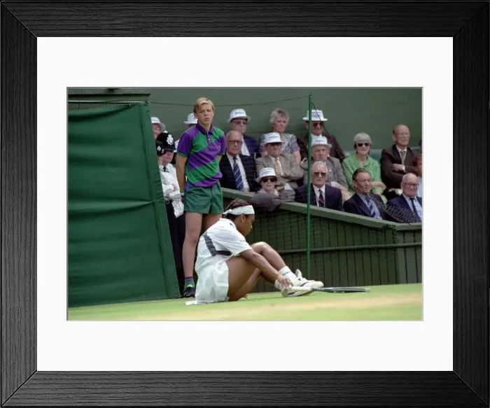 Framed Print : Wimbledon Tennis. Steffi Graf. July 1991 91-4197-128 Framed Print : Wimbledon Tennis. Steffi Graf. July 1991 91-4197-128