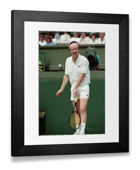 Framed Print : Wimbledon Tennis. McEnroe v. Edberg. July 1991 91-4197-085 Framed Print : Wimbledon Tennis. McEnroe v. Edberg. July 1991 91-4197-085