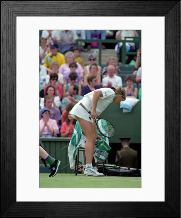 Framed Print : Wimbledon Tennis. Zina Garrison v. Steffi Graf. July 1991 91-4197-174 Framed Print : Wimbledon Tennis. Zina Garrison v. Steffi Graf. July 1991 91-4197-174