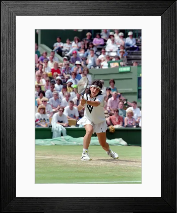 Framed Print : Wimbledon Tennis. Miss A. Sanchez Vicario. July 1991 91-4196-136 Framed Print : Wimbledon Tennis. Miss A. Sanchez Vicario. July 1991 91-4196-136