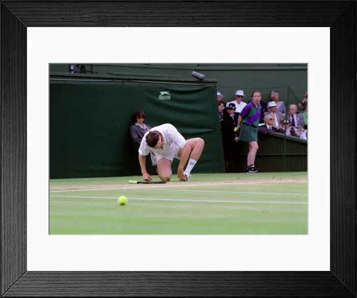 Framed Print : Wimbledon Tennis. John McEnroe. July 1991 91-4197-066 Framed Print : Wimbledon Tennis. John McEnroe. July 1991 91-4197-066
