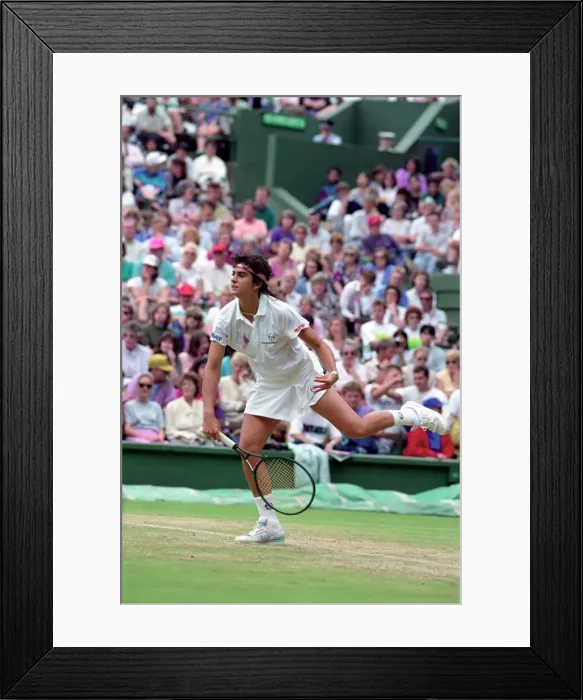 Framed Print : Wimbledon Tennis. J. Capriati. July 1991 91-4196-026 Framed Print : Wimbledon Tennis. J. Capriati. July 1991 91-4196-026