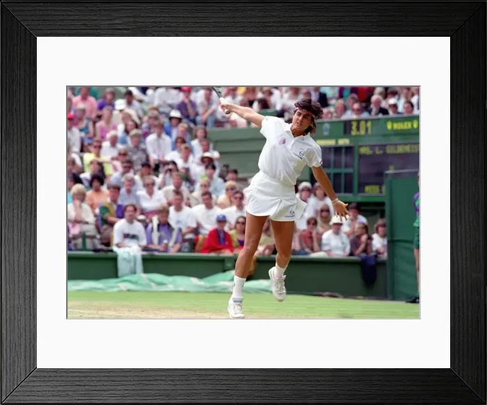 Framed Print : Wimbledon Tennis. J. Capriati. July 1991 91-4196-044