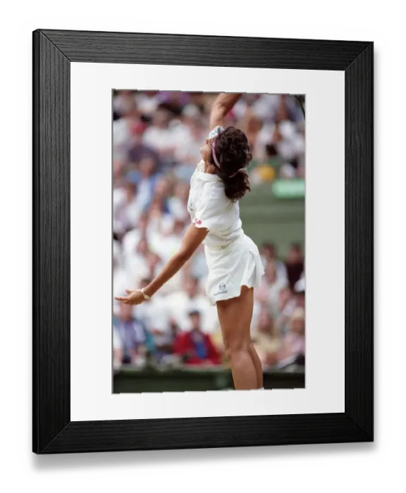Framed Print : Wimbledon Tennis. J. Capriati. July 1991 91-4196-018