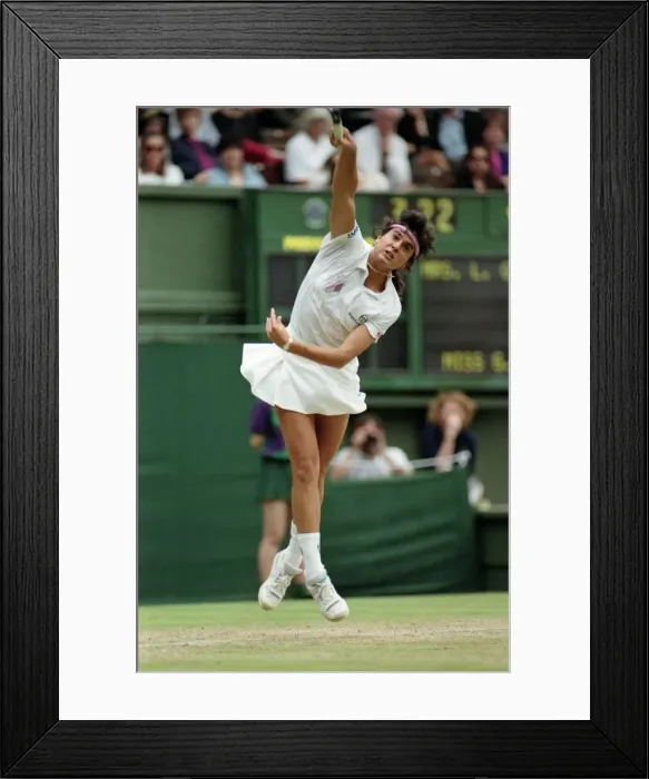 Framed Print : Wimbledon Tennis. J. Capriati. July 1991 91-4196-004 Framed Print : Wimbledon Tennis. J. Capriati. July 1991 91-4196-004