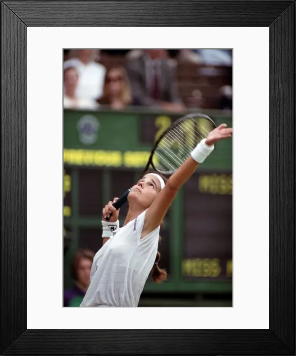 Framed Print : Wimbledon Tennis. A. Sanchez Vicario v. Fernandez. July 1991 91-4196-098 Framed Print : Wimbledon Tennis. A. Sanchez Vicario v. Fernandez. July 1991 91-4196-098