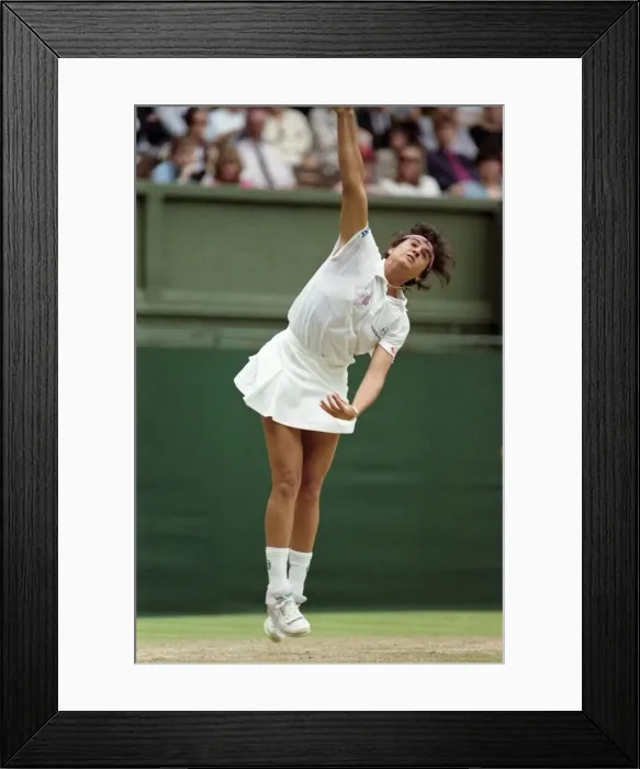 Framed Print : Wimbledon Tennis. Gabriella Sabatini. July 1991 91-4196-002 Framed Print : Wimbledon Tennis. Gabriella Sabatini. July 1991 91-4196-002