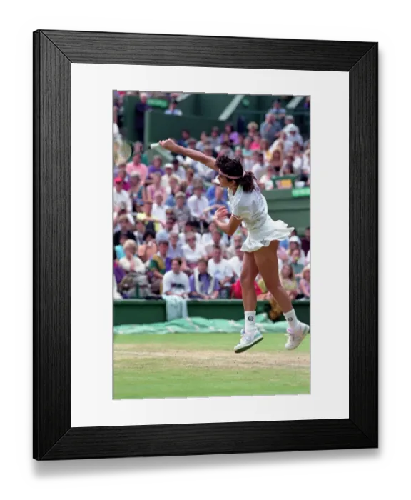 Framed Print : Wimbledon Tennis. J. Capriati. July 1991 91-4196-036