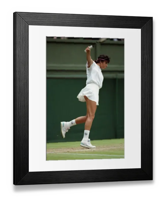 Framed Print : Wimbledon Tennis. J. Capriati. July 1991 91-4196-010 Framed Print : Wimbledon Tennis. J. Capriati. July 1991 91-4196-010