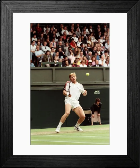 Framed Print : Wimbledon Tennis. Boris Becker. July 1991 91-4178-119 Framed Print : Wimbledon Tennis. Boris Becker. July 1991 91-4178-119