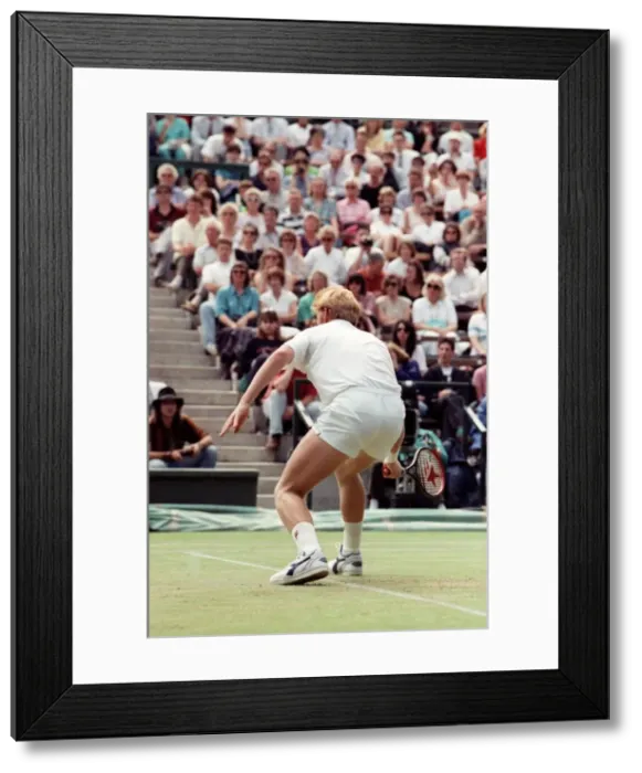 Framed Print : Wimbledon Tennis. Boris Becker. July 1991 91-4178-114 Framed Print : Wimbledon Tennis. Boris Becker. July 1991 91-4178-114