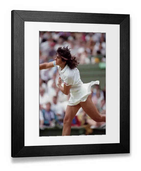 Framed Print : Wimbledon Tennis. J. Capriati. July 1991 91-4196-017 Framed Print : Wimbledon Tennis. J. Capriati. July 1991 91-4196-017