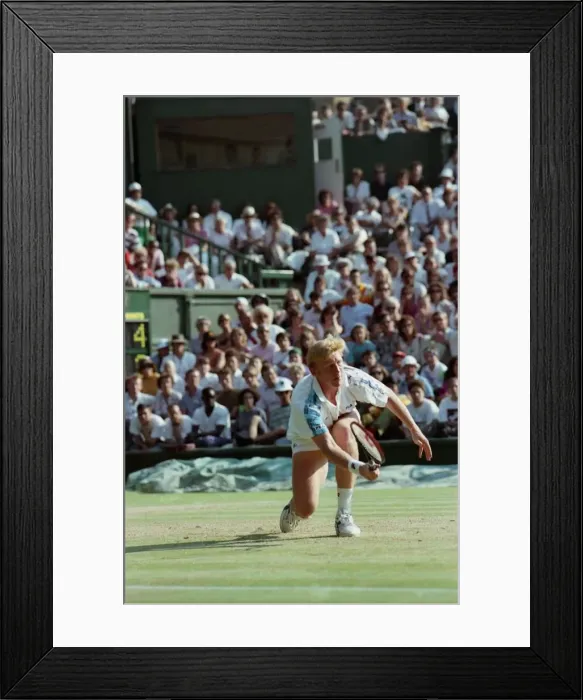 Framed Print : Wimbledon Tennis. Boris Becker. July 1991 91-4261-193 Framed Print : Wimbledon Tennis. Boris Becker. July 1991 91-4261-193