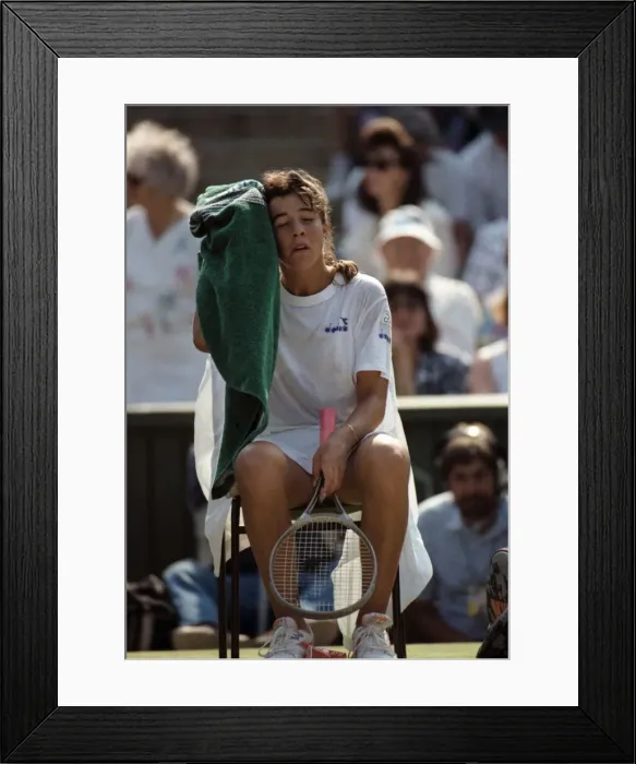 Framed Print : Wimbledon Tennis. Men s: Andre Agassi v. David Wheaton Framed Print : Wimbledon Tennis. Men s: Andre Agassi v. David Wheaton