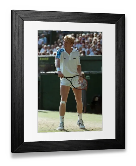Framed Print : Wimbledon Tennis. Boris Becker. July 1991 91-4261-194 Framed Print : Wimbledon Tennis. Boris Becker. July 1991 91-4261-194