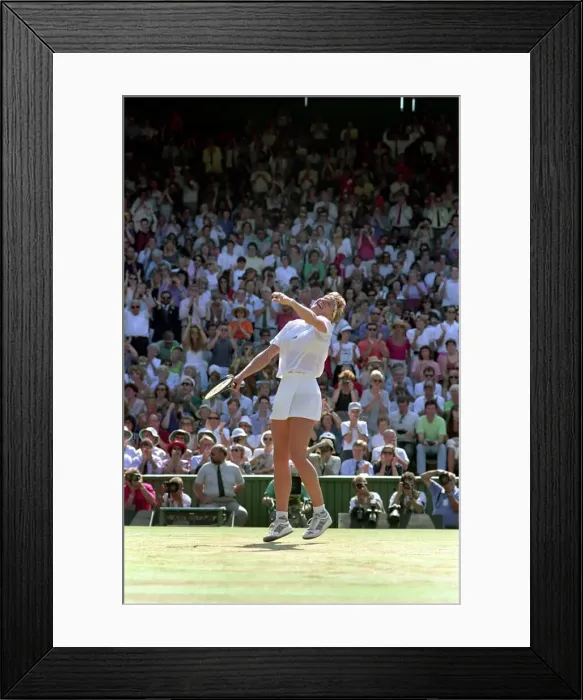 Framed Print : Wimbledon Tennis Championships. Steffi Graf v. Gabriella Sabatini. July 1991 91-4293-033 Framed Print : Wimbledon Tennis Championships. Steffi Graf v. Gabriella Sabatini. July 1991 91-4293-033