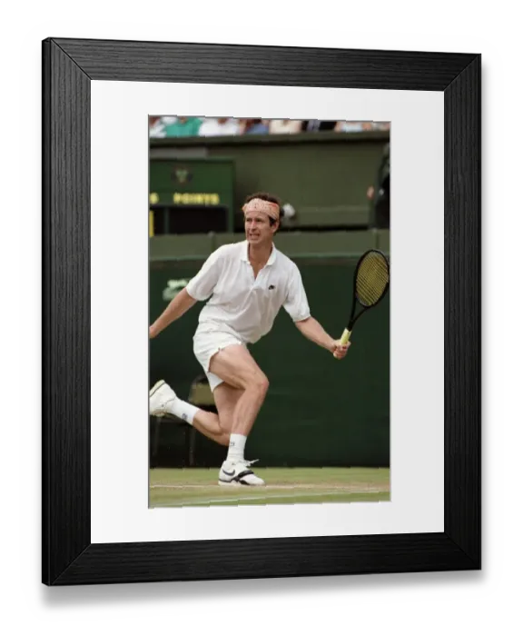 Framed Print : Wimbledon Tennis. McEnroe v. Edberg. July 1991 91-4197-260