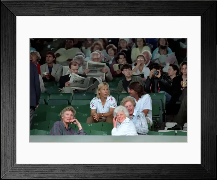 Framed Print : Wimbledon Tennis. Martina Navratilova. July 1991 91-4197-242