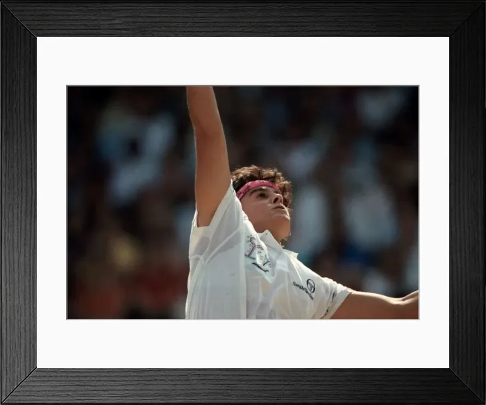 Framed Print : Wimbledon Tennis. Gabriella Sabatini v. Jennifer Capriati. July 1991 91-4261-020 Framed Print : Wimbledon Tennis. Gabriella Sabatini v. Jennifer Capriati. July 1991 91-4261-020