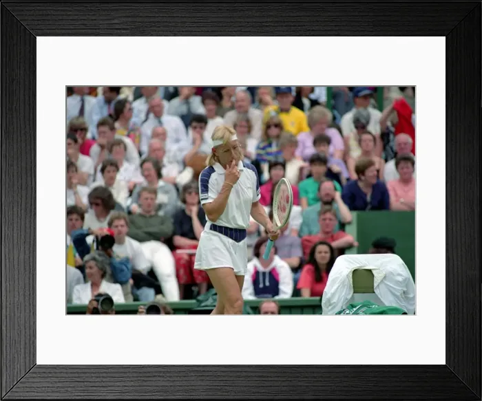 Framed Print : Wimbledon Tennis. Navratilova. July 1991 91-4197-237 Framed Print : Wimbledon Tennis. Navratilova. July 1991 91-4197-237