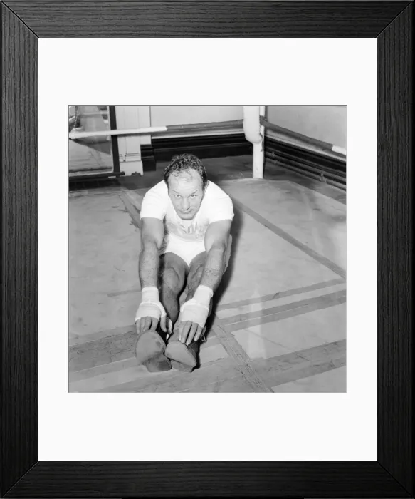Framed Print : Former British Heavywight Boxing Champion Henry Cooper today had his first gym work-out