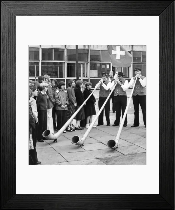 Framed Print : Dancers of the Trachtengruppe Duedingdning Dance group at Highfield Comprehensive School Framed Print : Dancers of the Trachtengruppe Duedingdning Dance group at Highfield Comprehensive School