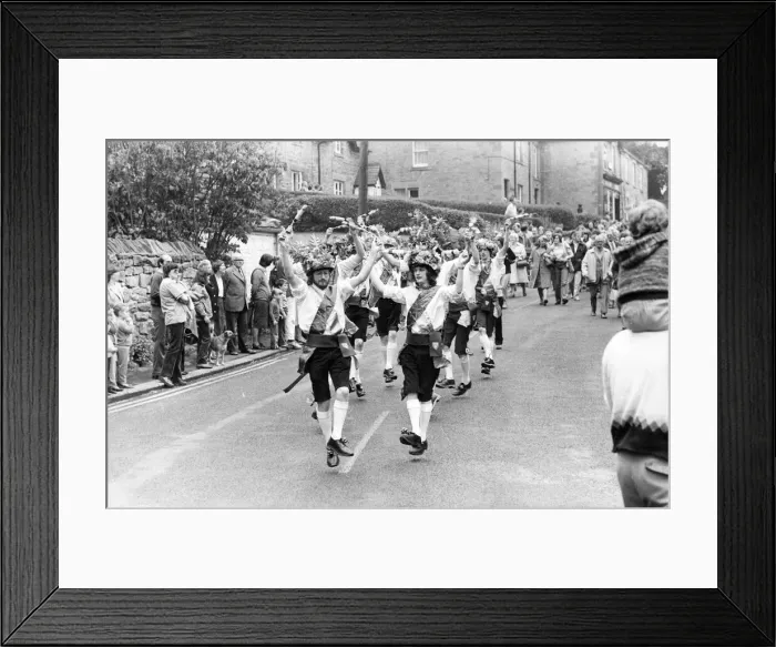 Framed Print : The Newcastle Kingsman Sword Dancers at the Ovingham Goose Faor
