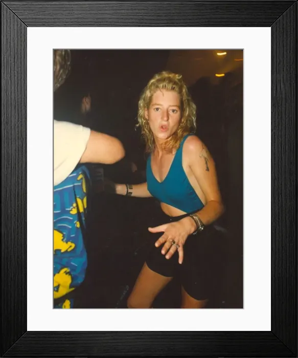 Framed Print : Clubbers get hot and sweaty enjoying a rave Framed Print : Clubbers get hot and sweaty enjoying a rave