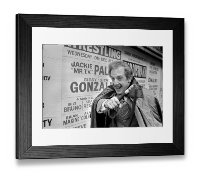 Framed Print : Wrestler Jackie Pallo is due to star in the pantomime Goldilocks