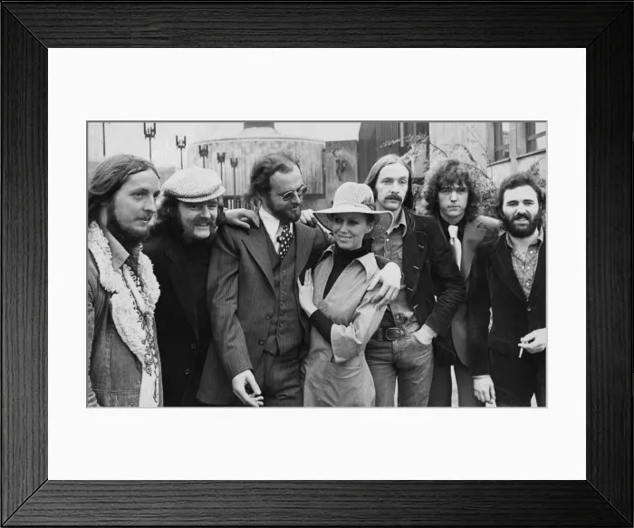 Framed Print : Disbanded pop group Lindisfarne got back together on their native Tyneside to see their Framed Print : Disbanded pop group Lindisfarne got back together on their native Tyneside to see their