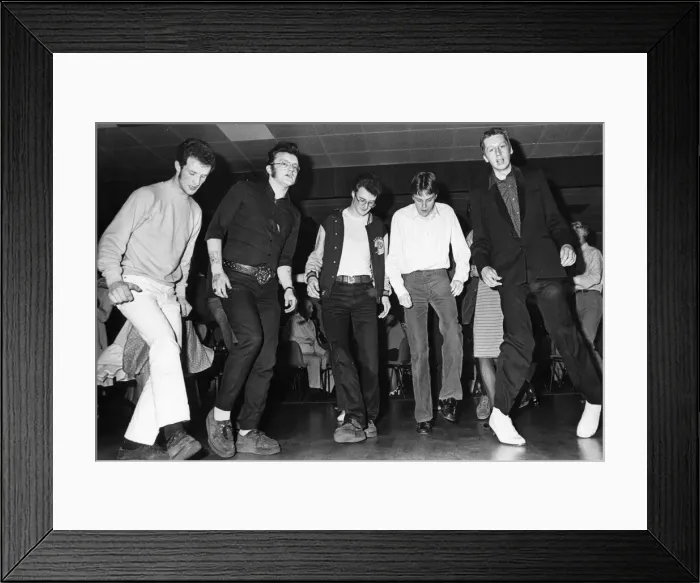 Framed Print : You can do anything but lay off my blue suede shoes - the boys show how its done Framed Print : You can do anything but lay off my blue suede shoes - the boys show how its done
