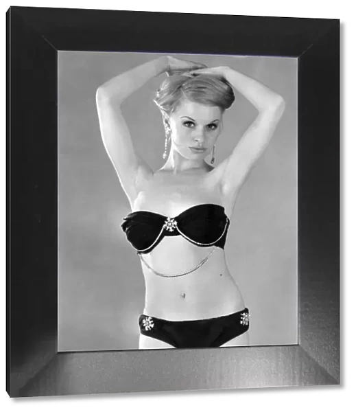 Model wearing a bikini. June 1965 P018085