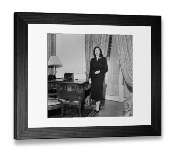 Framed Print : Pictures of her Imperial Majesty Soraya Pahlavy, the Queen of Persia who is just spending