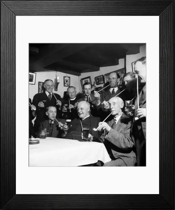 Framed Print : Church wardens dinner which has been held since 1780. Our picture shows the warders Framed Print : Church wardens dinner which has been held since 1780. Our picture shows the warders