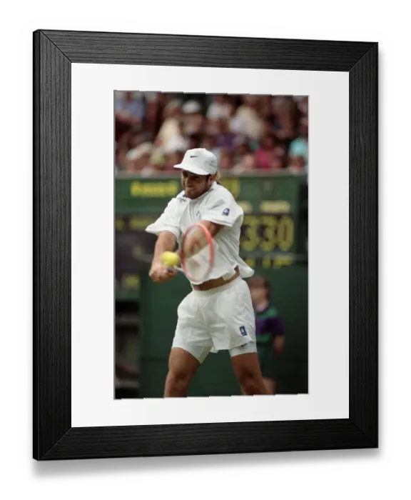 Framed Print : All England Lawn Tennis Championships at Wimbledon Mens Singles First Round match
