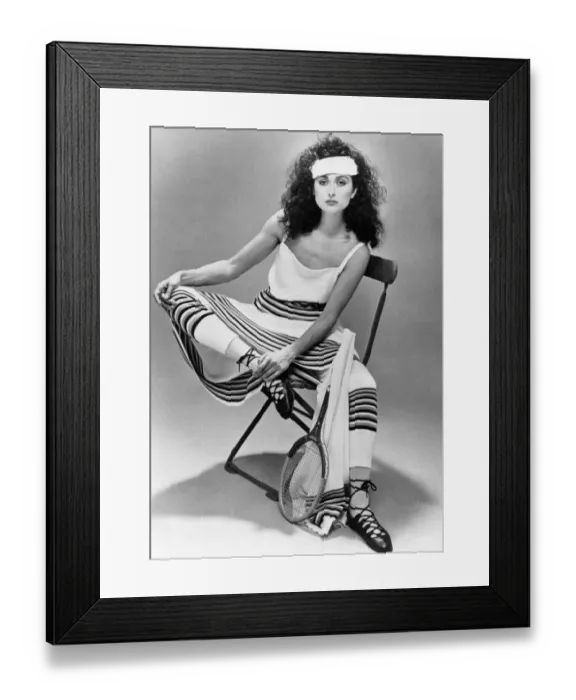 Framed Print : Fashion - Misc. : Sporting a new image. The man-made fibre Courtelle has a less than