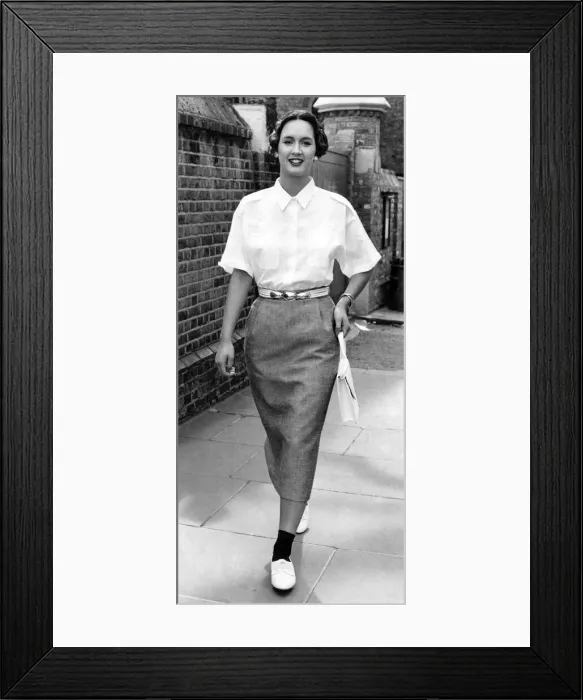 Framed Print : Fashion - Blouses: The Wallis Look. She adored dressing up Framed Print : Fashion - Blouses: The Wallis Look. She adored dressing up