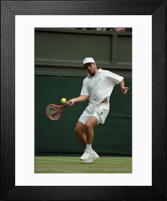 Framed Print : All England Lawn Tennis Championships at Wimbledon Mens Singles First Round match Framed Print : All England Lawn Tennis Championships at Wimbledon Mens Singles First Round match