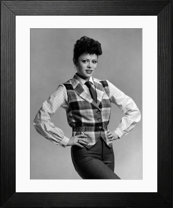 Framed Print : Fashion-1970 s: Way out waist. The waistcoat is wasting no time in becoming Framed Print : Fashion-1970 s: Way out waist. The waistcoat is wasting no time in becoming