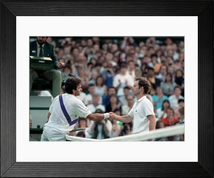 Framed Print : Wimbledon. John McEnroe. June 1988 88-3372-125