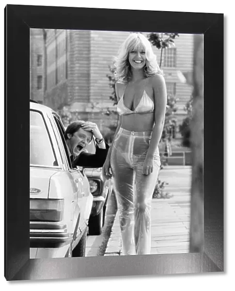 Fashion - 1970 s: Transpants. Model Februa ry went for a stroll in the latest fashion