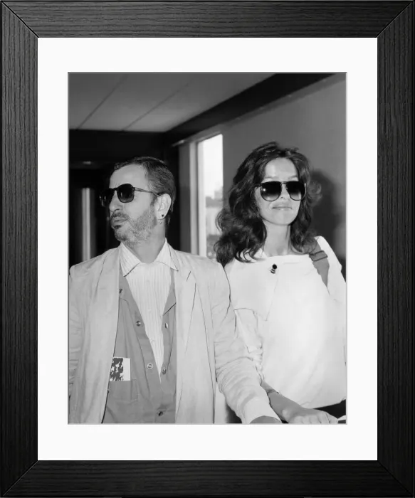 Framed Print : Pop star Ringo Starr has gone for the short-back-and-sides look while the heat is Framed Print : Pop star Ringo Starr has gone for the short-back-and-sides look while the heat is