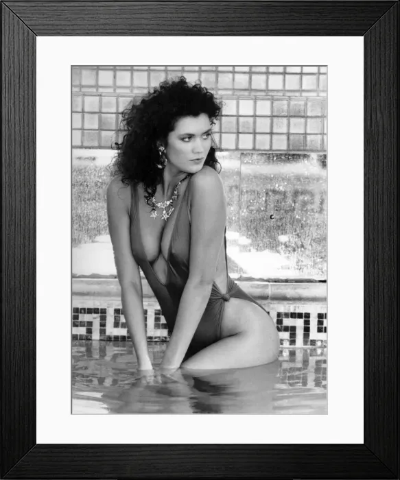 Framed Print : One-Piece wonders. Believe it or not, despite the weather Framed Print : One-Piece wonders. Believe it or not, despite the weather