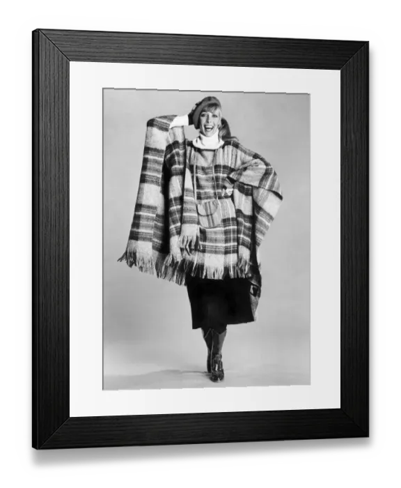 Framed Print : Fashion - 1970 s: High fashion at low Prices. There