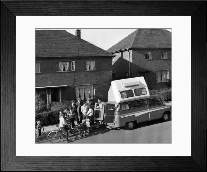 Framed Print : A great moment for the Astleys. To give them a preview of the £1 Framed Print : A great moment for the Astleys. To give them a preview of the £1