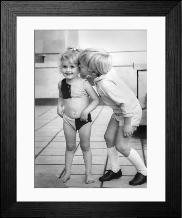 Framed Print : Fashion 1960 s: Little Raymond, Finding these fashion models so irresistible