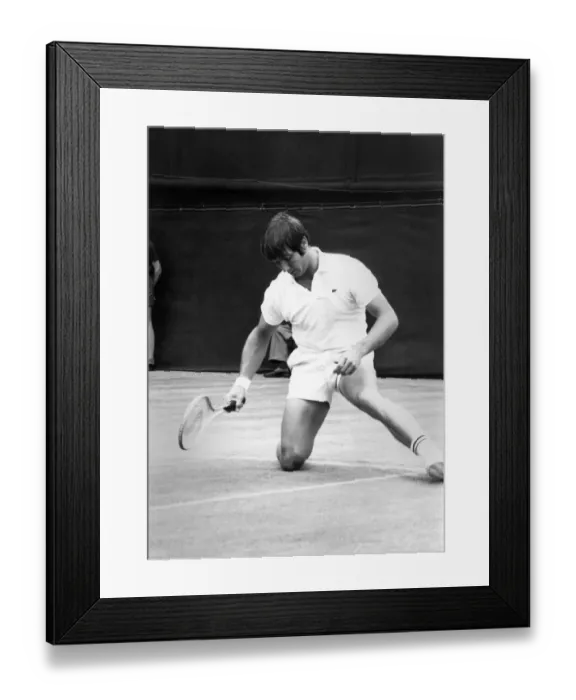 Framed Print : Gerald Battrick, pictured during the Northern Lawn Tennis Tournament at Didsbury on 4th